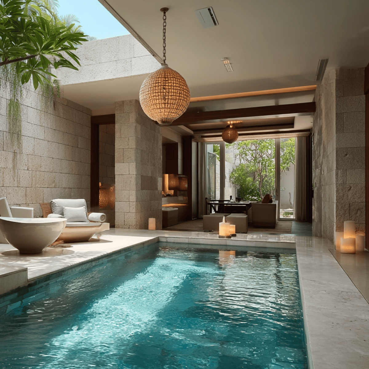 Luxury spa accommodation